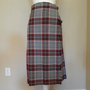 Strathmore Tartan Wool Day Kilt Skirt  NWT